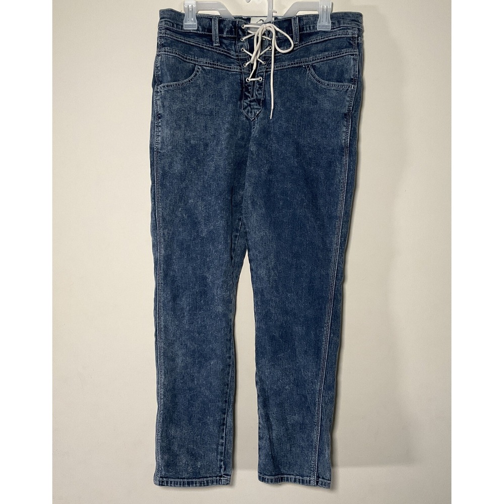 Vintage Jeans Lace Up 31 Acid Wash Grungecore Retro 90s Jordache Straight Leg